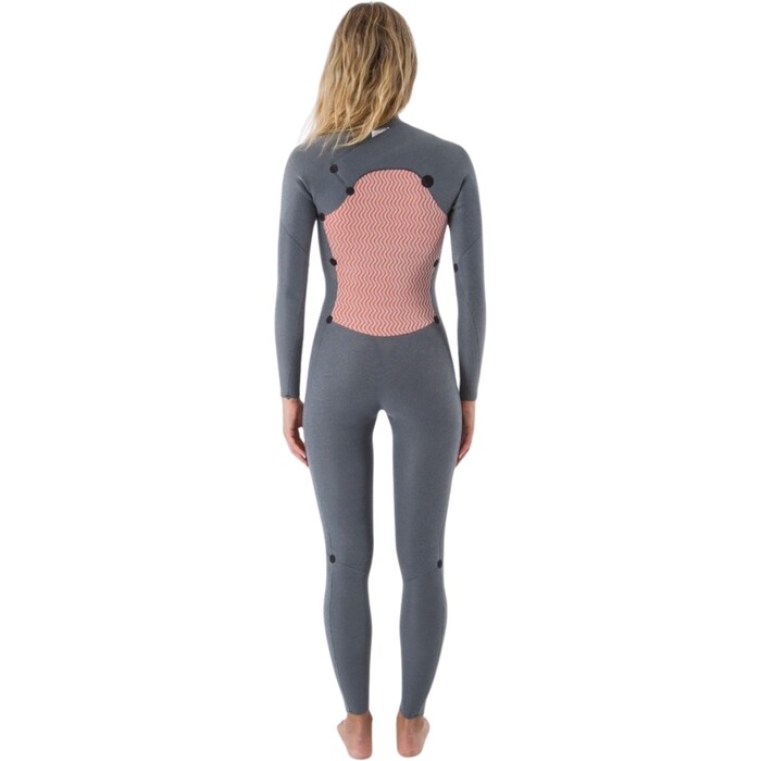 2024 Hurley Womens Advant 4/3mm Chest Zip Wetsuit WFS0013403 - Black